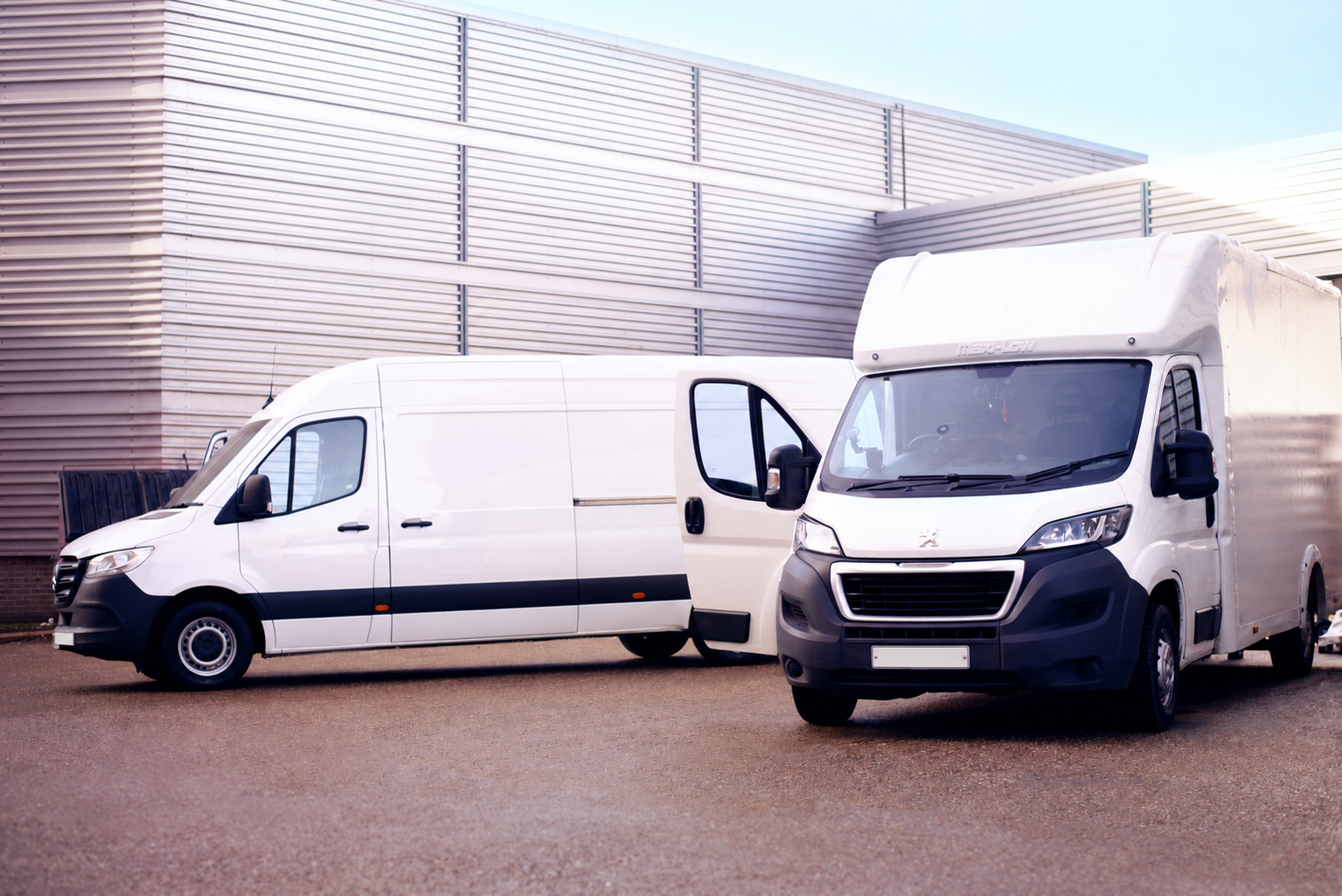 BTB panel van and Luton from our professional fleet photography